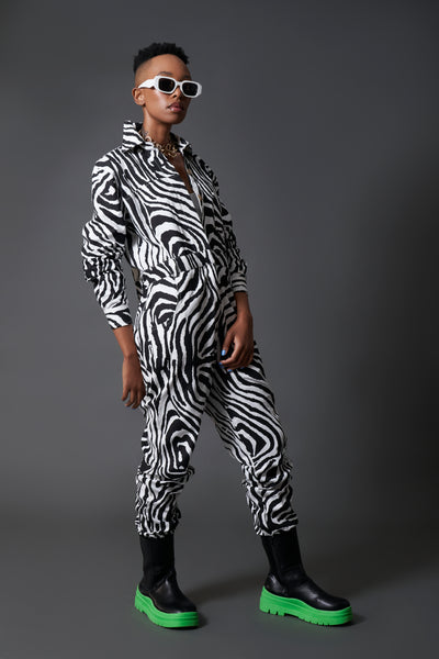 Moose Zebra Jumpsuit